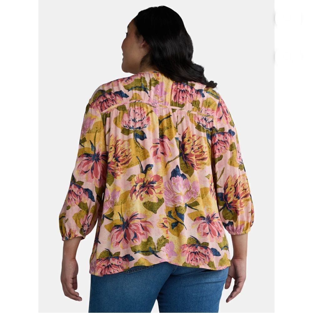 Women's Lightweight Poet Sleeve Blouse Shirt 2-Pack Size 4X - Picture 11 of 12